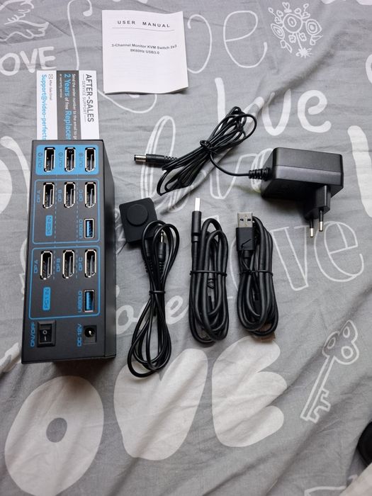 Свич Kvm переключатель display port  vpfet vp-sw233