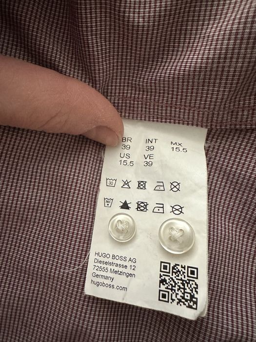 Hugo boss рубашка 39 р 15 1/2