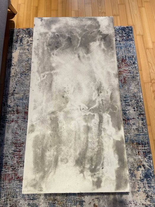 Stolik z blatem betonowym Inral 100cm x 50 cm x 49cm