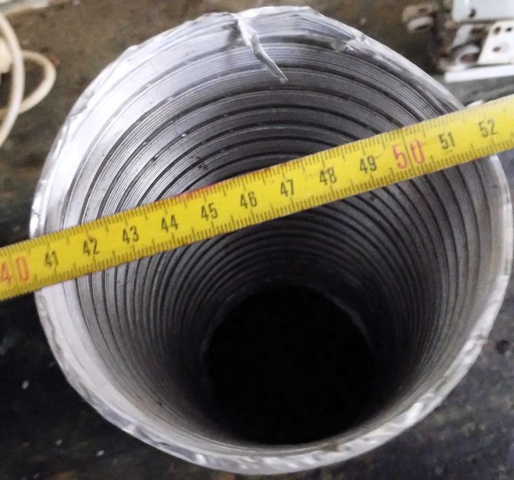 Tubo 120mm Exaustor Extensivel Aluminio