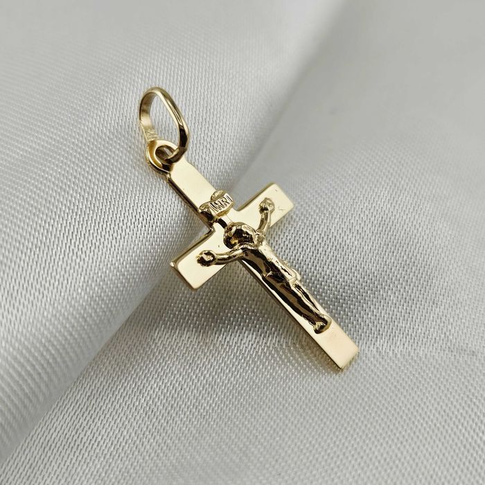 Złota zawieszka KRZYŻYK 0,76g PR.585 14K dł. 2,7cm