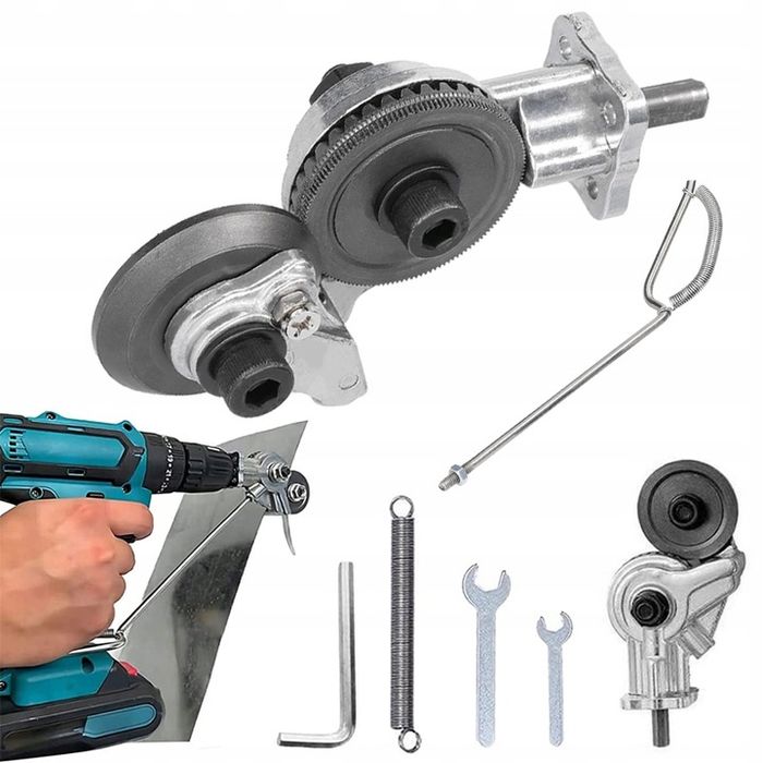 Cięcie Blachy Końcówka Do Wiertarki Nóż Nożyce Adapter Na Wkrętarkę Dr