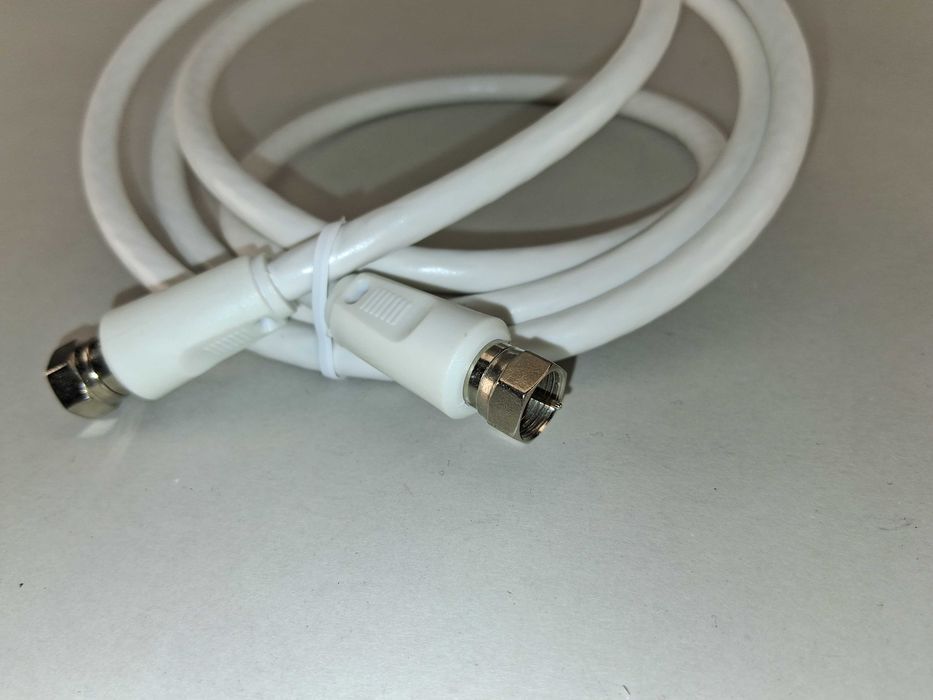 N260 Kabel Antenowy Satelitarny Koaksjalny F-F Biały