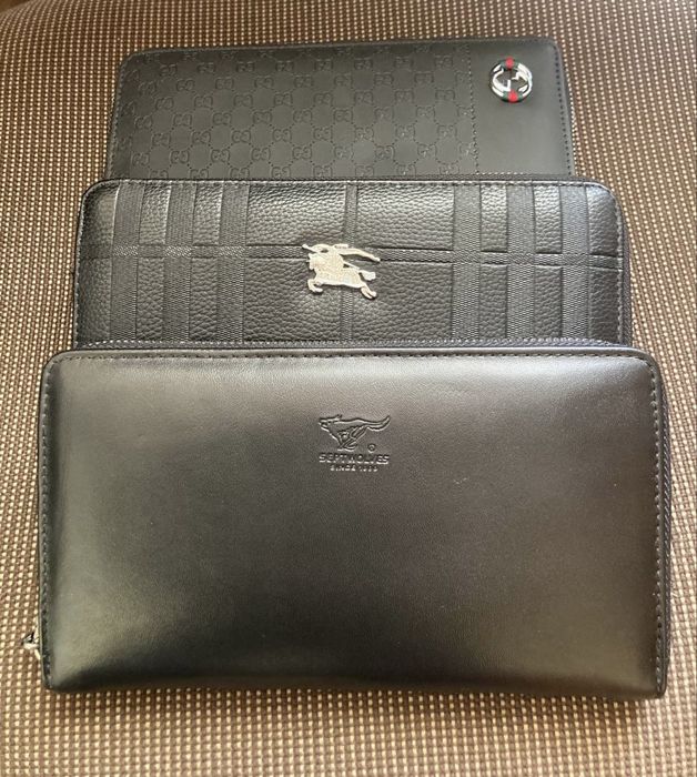 Чоловіче портмане гаманець клатч сумка барсетка  Burberry Gucci