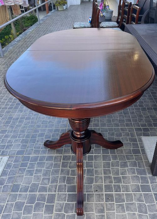 Mesa Jantar Madeira Maciça com 6 cadeiras Incluídas