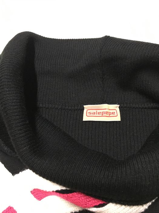Camisola de gola alta preta M