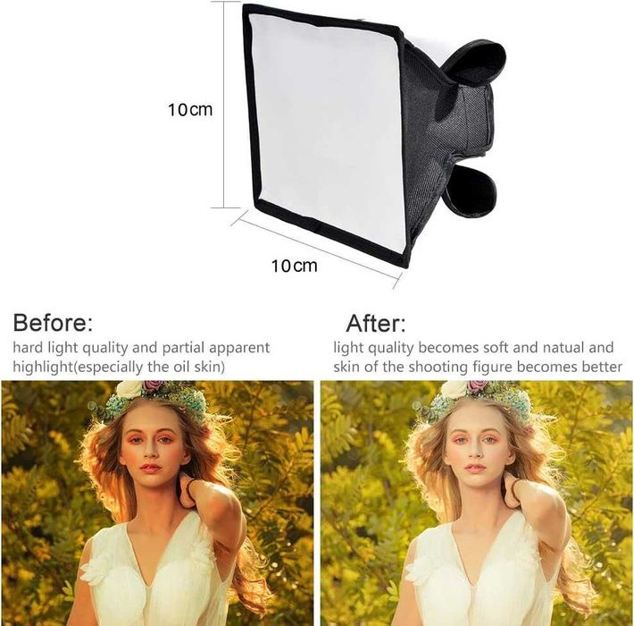 Flash Difusor Light Softbox 10 x 10 cm