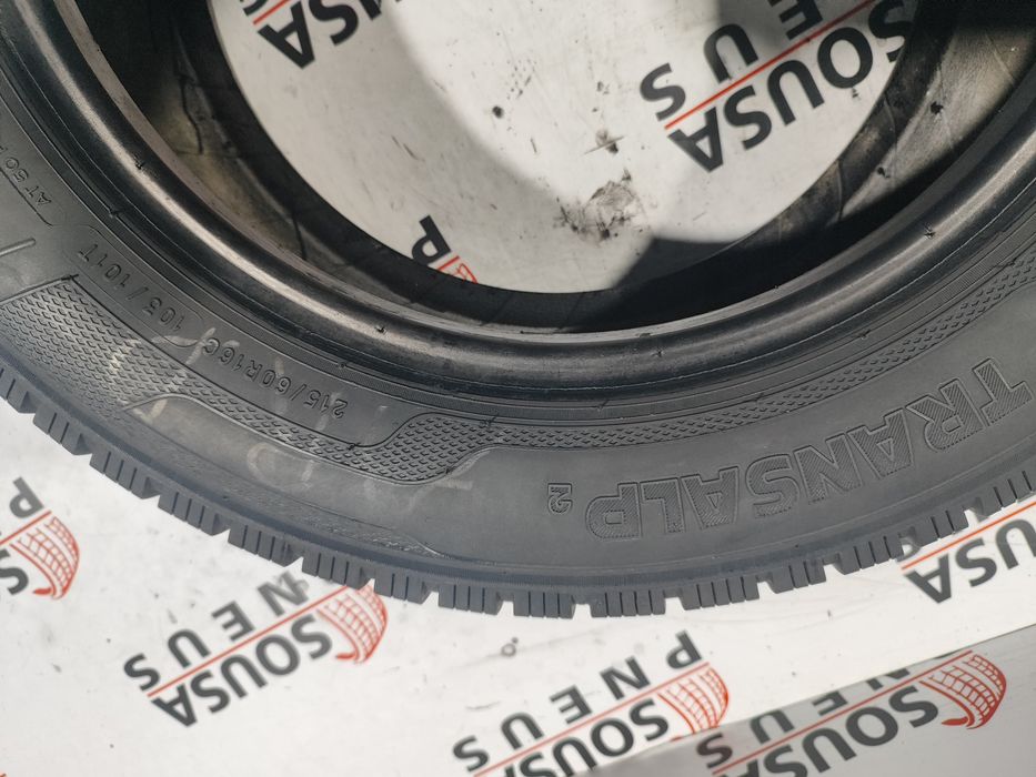 2 pneus semi novos 215-60R16 C Kleber - Oferta dos Portes