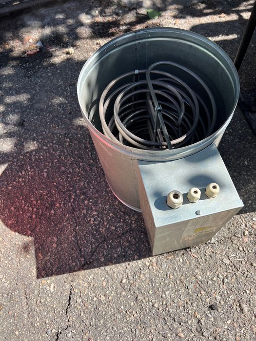 канальний електричний нагрівач VENTS НК 315-9,0-3, потужність 9 кВт, 400 В, 3 фази.