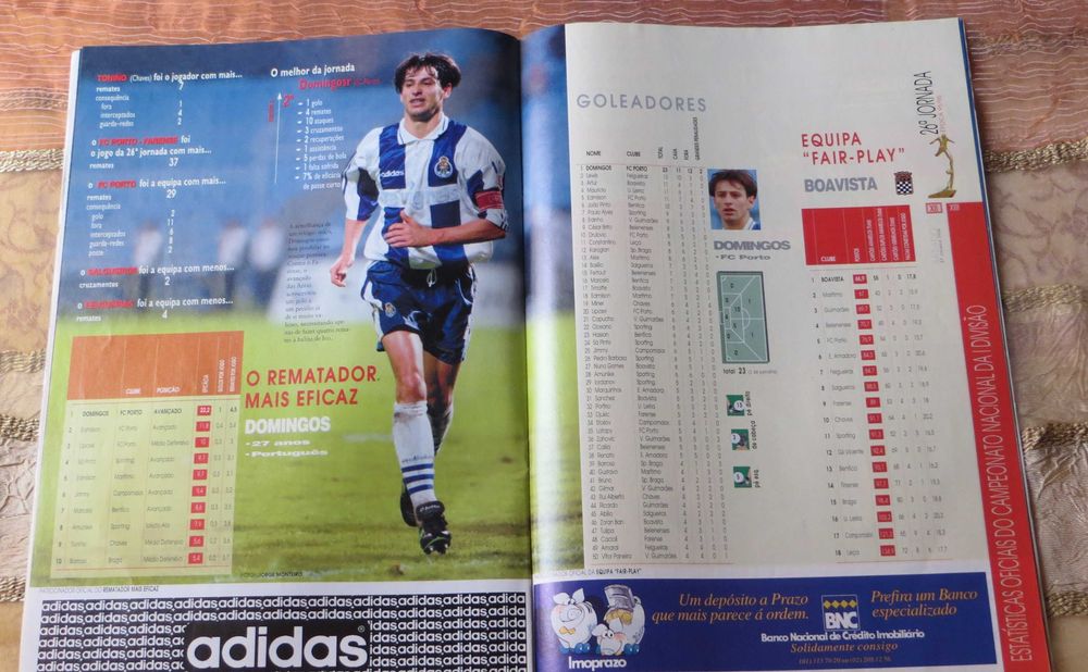 Revista futebol Jogo Estrelas 1996 - Sá Pinto um Leão Raça