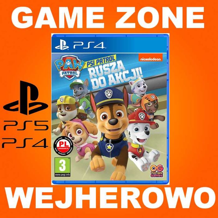 Psi Patrol Rusza do akcji PS5 + PS4 + Slim + Pro = PŁYTA PL Wejherowo