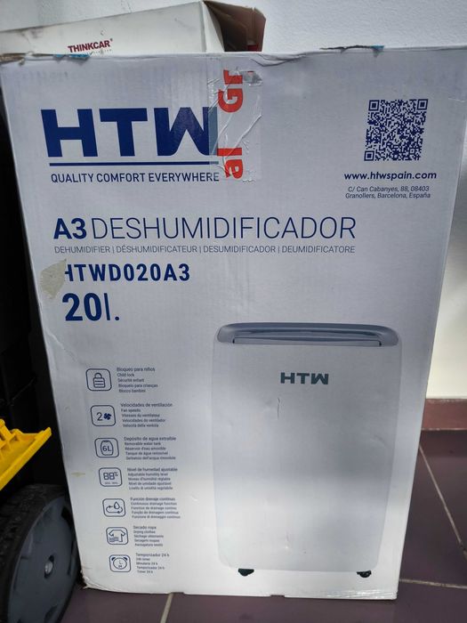 Dehumificador Pouco Uso HTW 20 litros