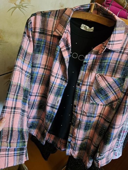 Сорочка в стразах камінцях рубашка