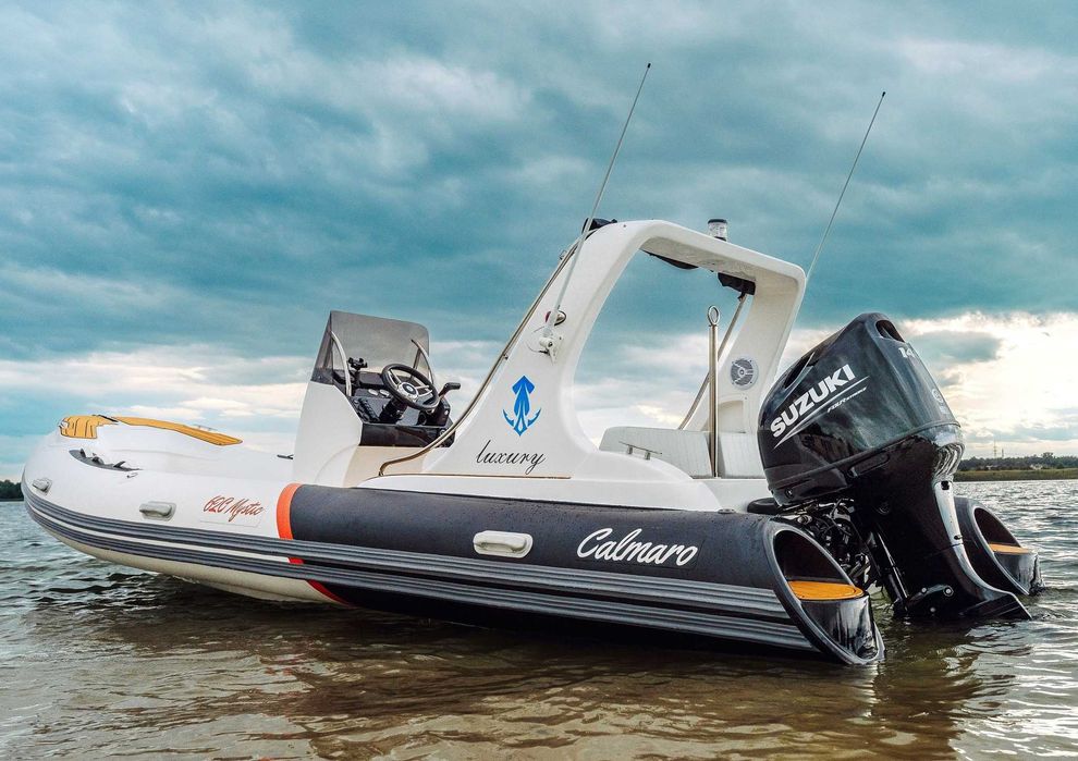 NOWA Łódź motorowa RIB 620 Calmaro + silnik SUZUKI 140 KM + przyczepa