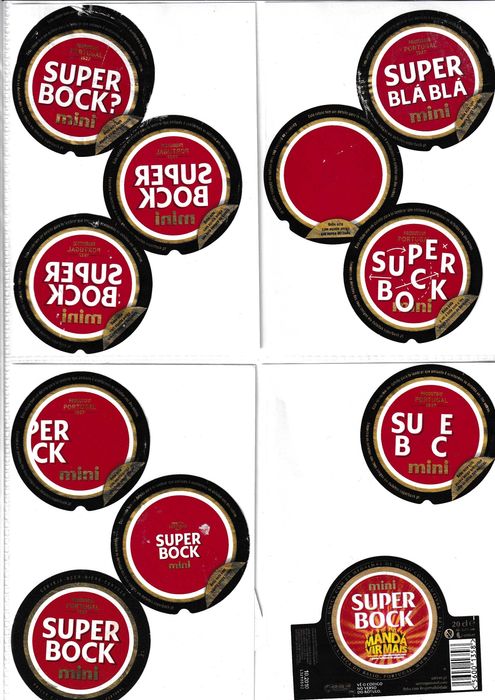Rotulos de Cerveja Super-Bock muito antigos