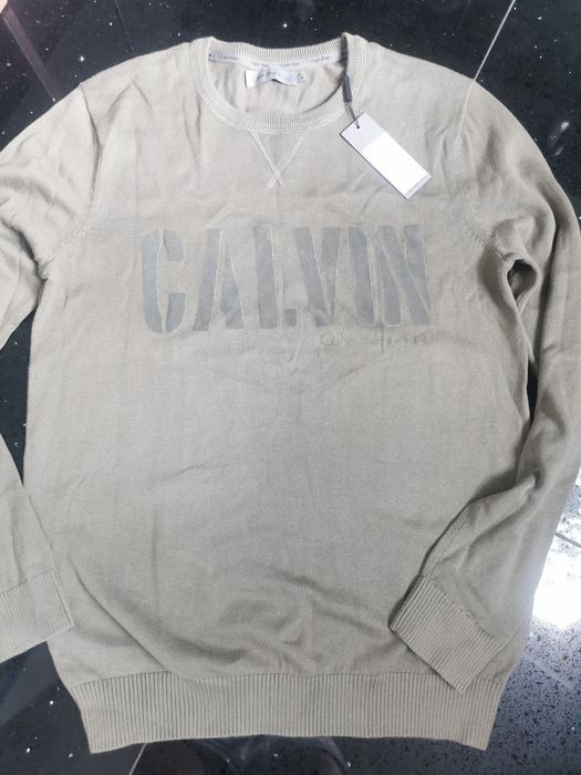 Sweterek Calvin Klein oliwkowy roz. M nowy