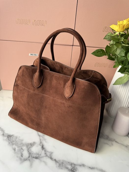 Torebka The Row Brown Suede