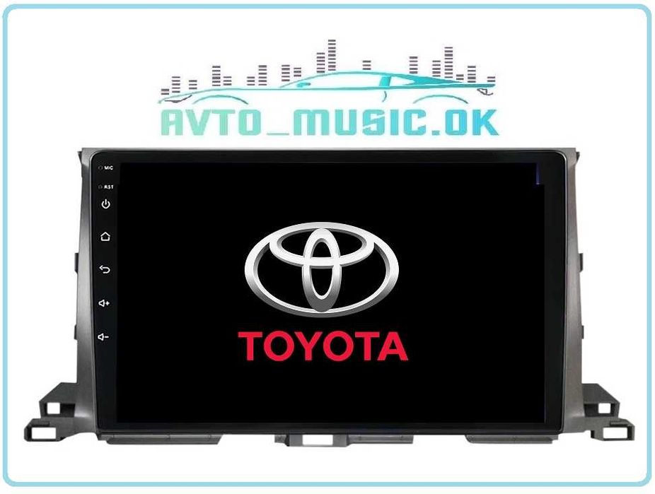 Магнітола Toyota Highlander Qled, Android, USB, GPS, 4G, CarPlay!