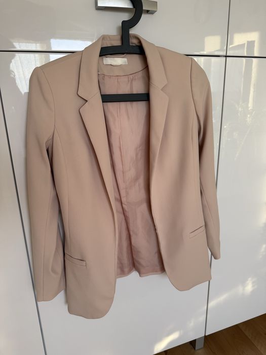 Marynarka pudrowy róż H&M 36