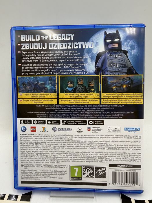 Lego Batman Legacy Knight Ps5 Gwarancja