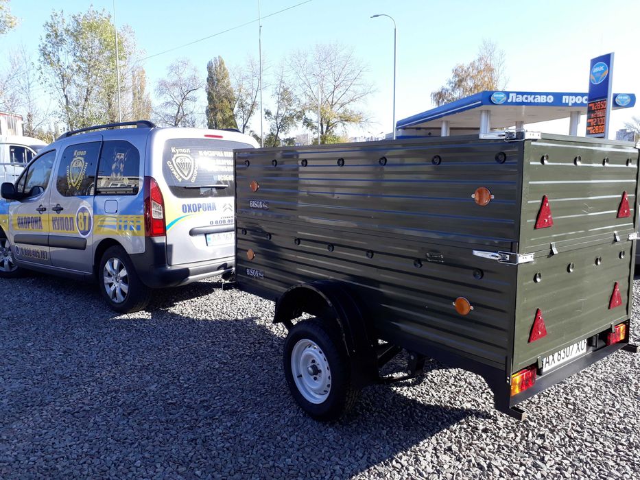 Авто легковий прицеп Бізон. Доставка! всі документи - реєстрація