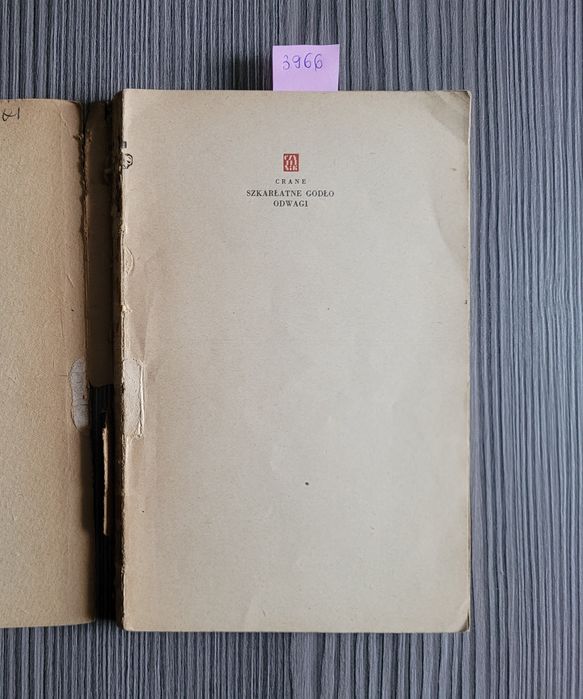 3966. "Szkarłatne godło odwagi" Stephen Crane