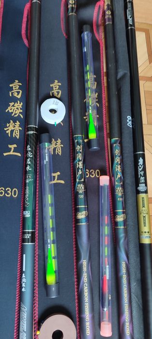 Удилище удочка маховая с LED поплавком херабуна +оснастка