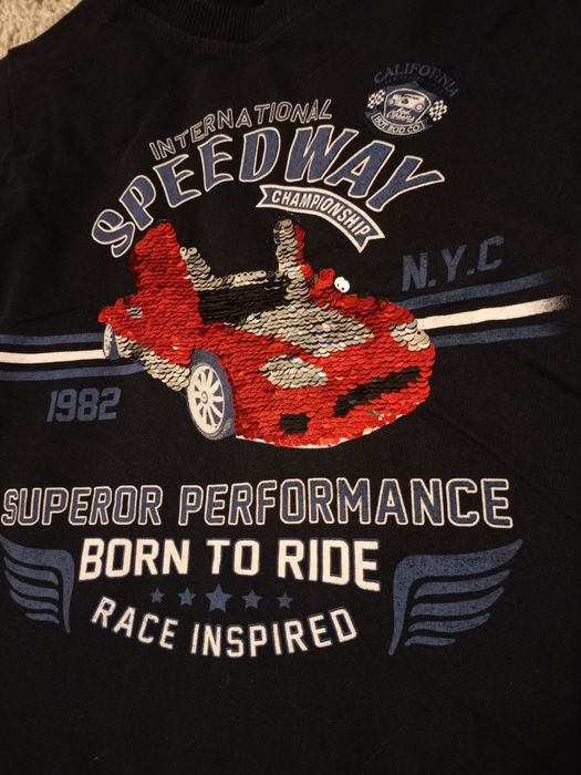 Bluza dresowa z samochodem na 6-7 lat 122