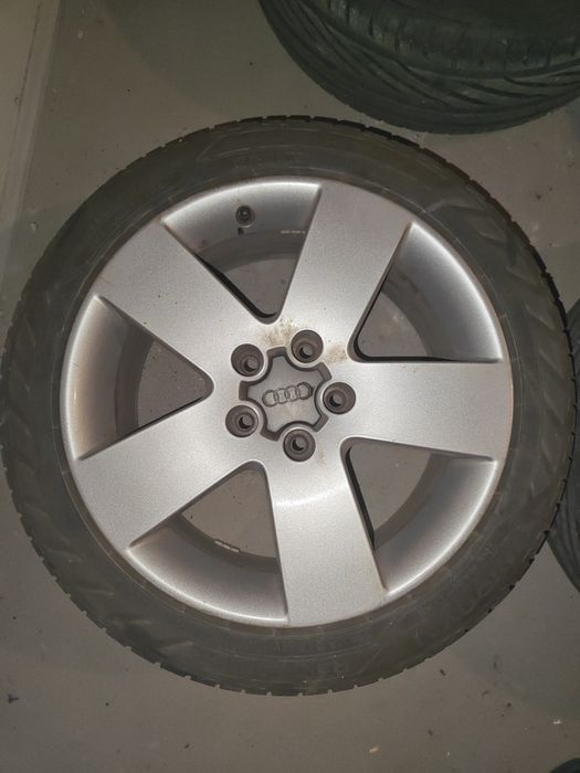 Felgi Audi 17” 5x112 + opony 2025 Uniroyal 225/45 – jak nowe!