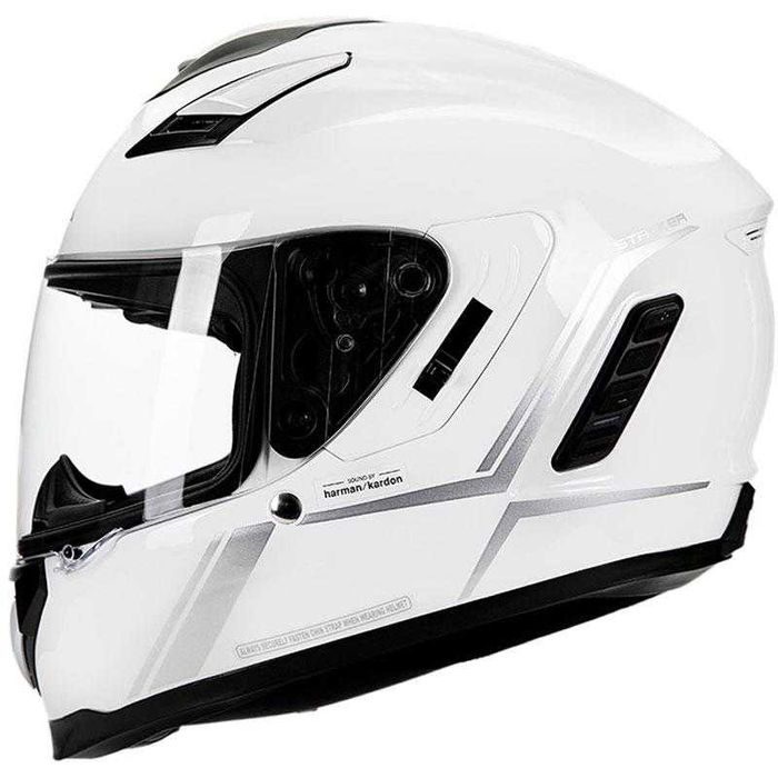 Мотошлем с гарнитурой Білий Sena Stryker SP87 Bluetooth L-58-59см