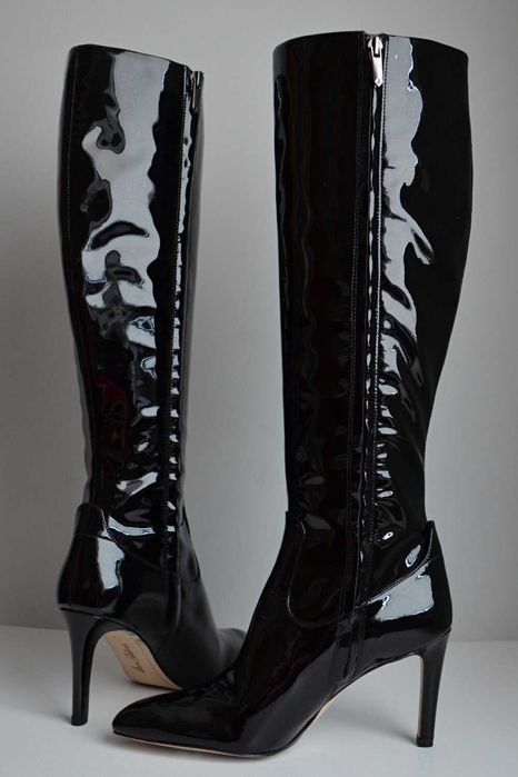 WYJĄTKOWE lakierowane kozaki SZPILKI Sam Edelman Olencia SEXY 39