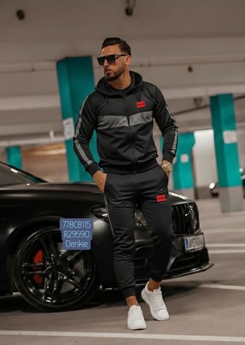 Dresy męskie Hugo Boss logo wyszywane