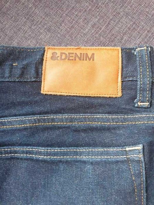 Spodnie jeansowe męskie. Denim, H&M, Slim, 33/34
