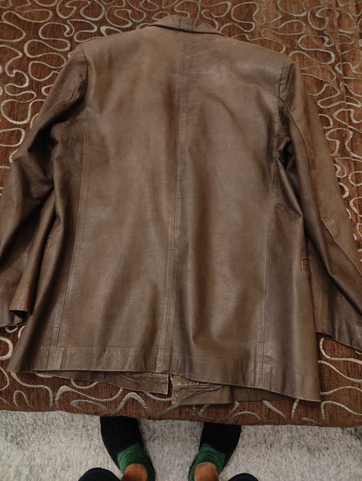 Blazer em pele genuína