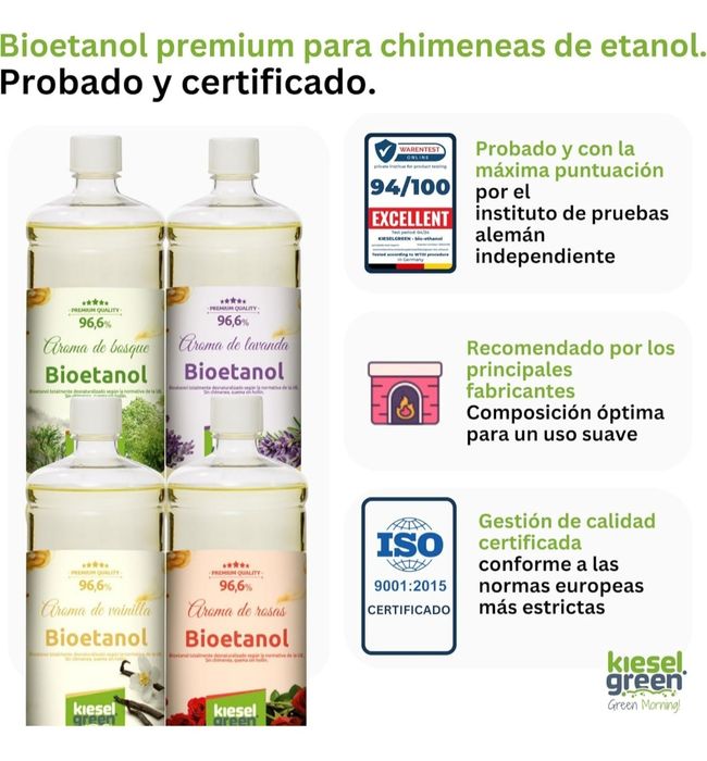 Bioetanol 12 x 1 litro com fragrâncias