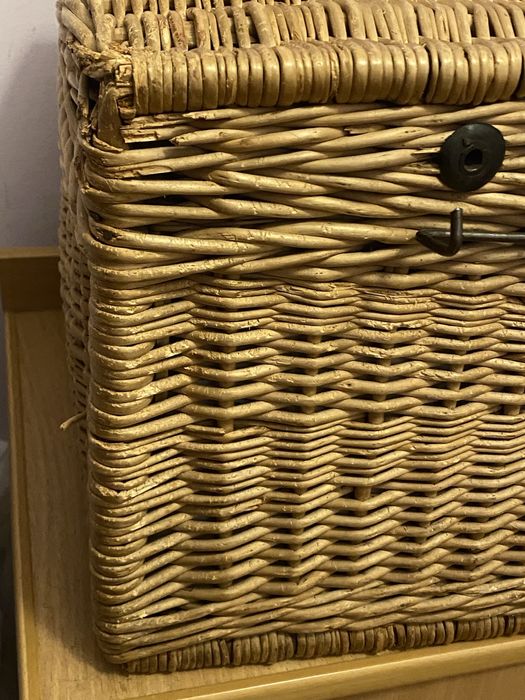 Соломʼяна скриня кошик корзина для білизни