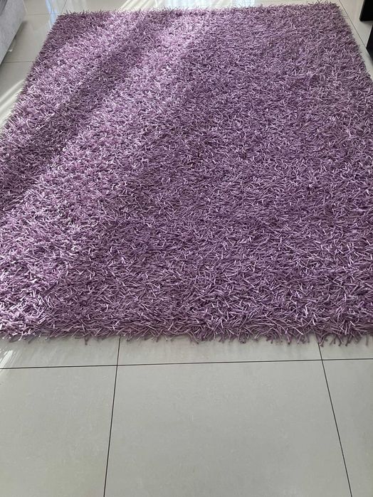 Tapete Roxo de pelo comprido