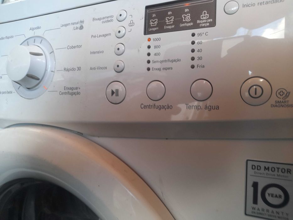 maquina de roupa  LG 7 quilos 1000 rpm
