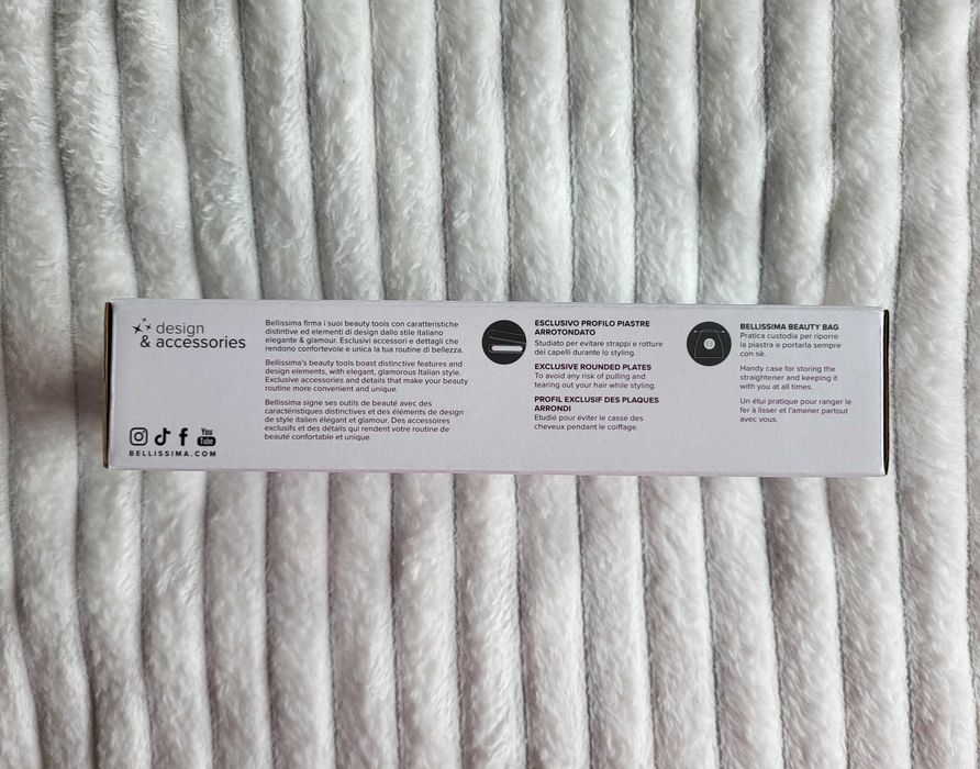 Prancha de cabelo mini para viagem