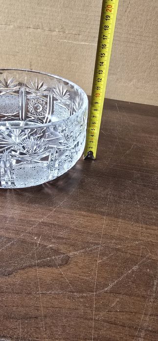 Stara kryształowa misa PRL