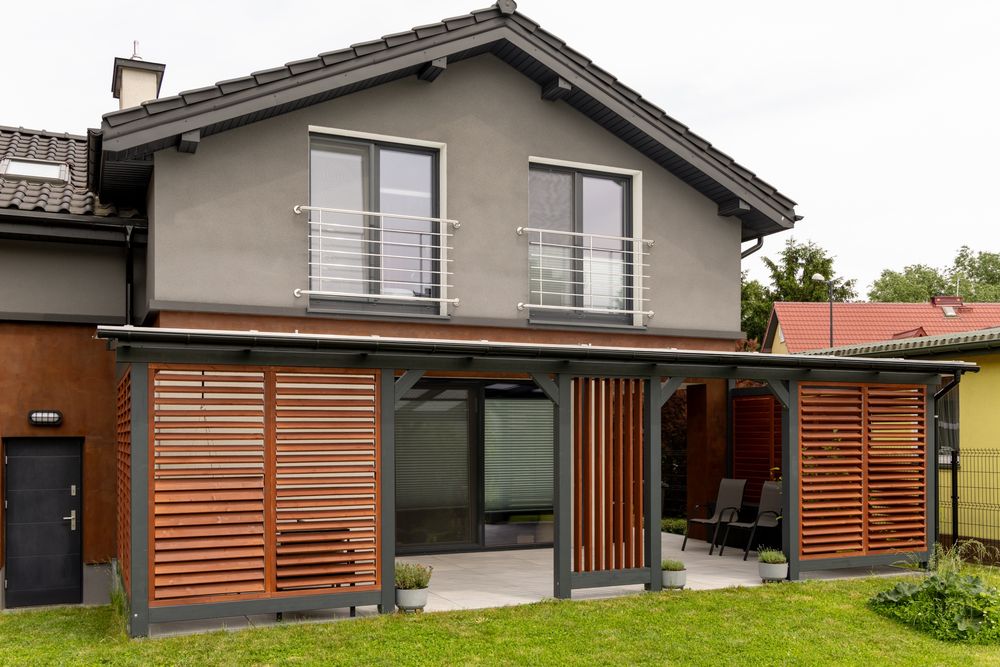 ZADASZENIE TARASU wiata pergola POLIWEGLAN taras altana pergola