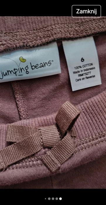 Paczka set 6lat girs usa leginsy szorty tshirt chempion