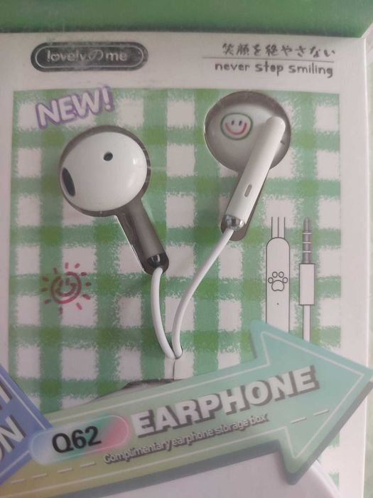 Auriculares com Caixa de Armazenamento (Novo)