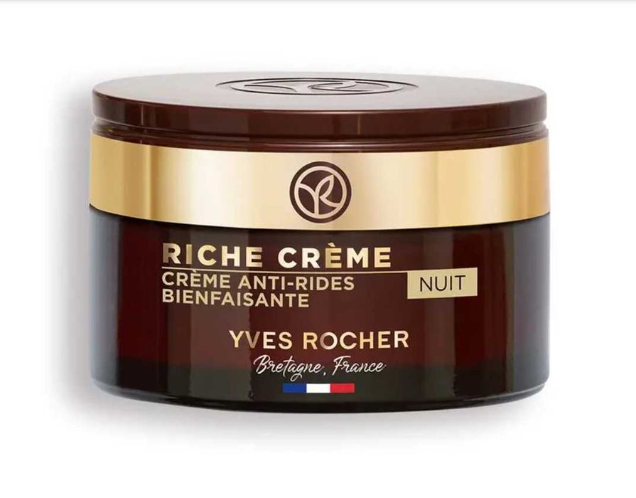 Przeciwzmarszczkowy krem regenerujący na noc,gama RICHE od Yves Rocher