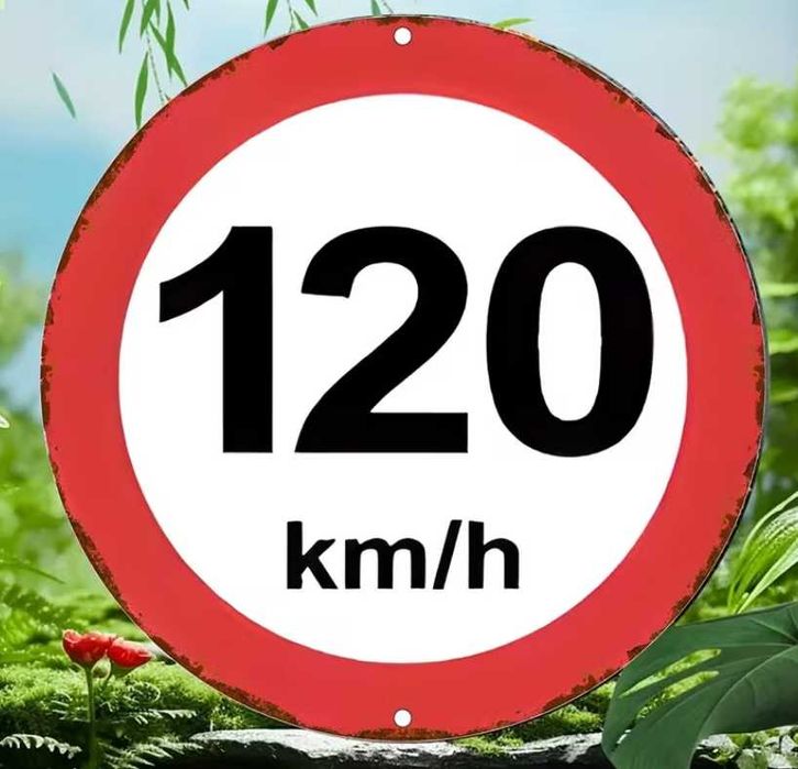 Nowa tabliczka 120kmh