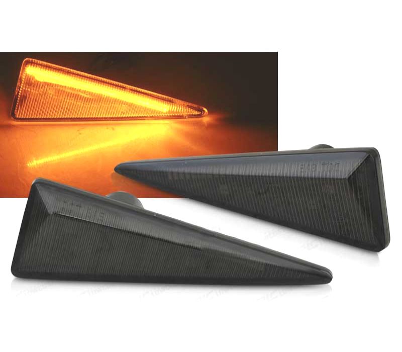 PISCAS LATERAIS LED DINÁMICOS RENAULT MEGANE MK2 SCENIC FUMADOS