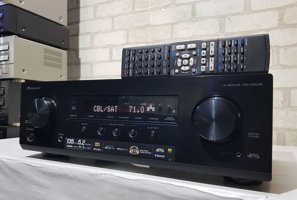 Пульт! 5.2 AV ресивер Pioneer VSX-535 5х150Вт,Bluetooth, 4K,HDMI,8К
