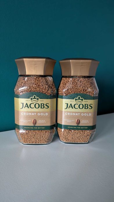 2 szt - Jacobs Cronat Gold 200g (szkło)