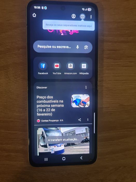 Vendo Telefone Samsung Galaxy Z Flip 3 5G Creme
