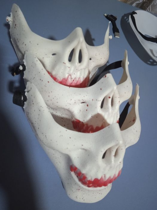 Маска челюсть скелет 3 шт